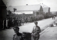 Soviet soldiers in the funeral cortège
