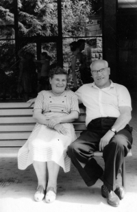 Anna a Rudolf, Vladimír's grandparents. 1966