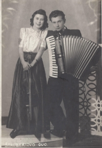Štaubert duo - uncle and sister, circa 1938
