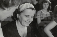 Jaroslav Smutný's wife Vlasta Smutná. 1960s