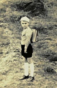 Hynek Jurman before entering school, 1962