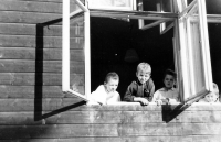 In Jánské Lázně after polio in 1956