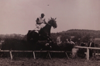 Přemysl Hořejší at the first winning race