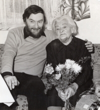 100th birthday of grandmother Jirková, 1985