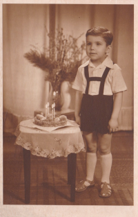 Four-year-old Otakar Hlavín 
