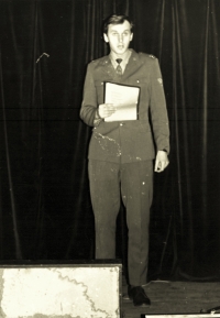 Hynek Jurman na vojně, zakladatel souboru Vánek, rok 1981
