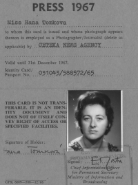 Photo of a press pass from Kenya, 1967