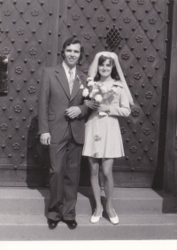 Wedding photo of 1974