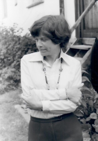 Hana Kadlecová, Jan's wife, about 1970