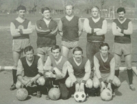 Football team Kotva Sereď, Ľ. Kolenčík, standing second from the left.