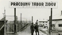 Entrance gate to the Labor Camp in Nováky
