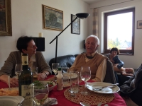 90th birthday with family, 2018