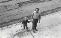 Jan with his son Honzik, 1966