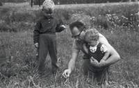 Jan with his children, 1966