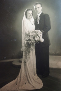 Rudolf and Ludmila Jurecka, wedding, 22 July 1949		