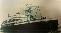 The ship Galila, on which Arie sailed to Israel in 1949