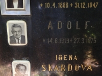 Tombstone of Lt. Colonel Adolf Jurman at the cemetery in Brno - Židenice