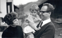 Jan and Hana Kadlec with their daughter Martina, circa 1967