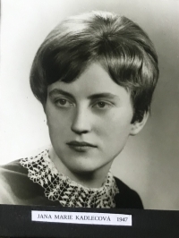 Jana Kadlecová, sister of Jan Kadlec, circa 1965