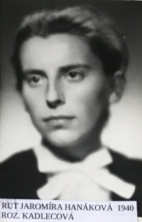 Rút, sister of Jan Kadlec, about 1958
