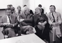 With fellow psychoanalysts in Vienna in 1990