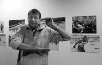 At an exhibition of his photographs, 2010