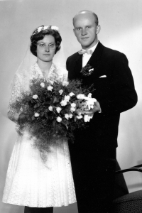 Štěpán Kaňák with his wife / 1964