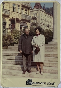 Parents in Mariánské Lázně, 1971
