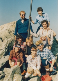 S mládeží z kostela svatého Jakuba v Brně, Vysoké Tatry, Gerlachův štít, 1987