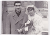 Jaroslava Bičovská and Charif Bahbouh – wedding on 23 December, 1965