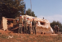 Photo from UNPROFOR mission in Yugoslavia, 1993-1994. Josef Falář first from the left