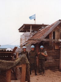 Photos from UNPROFOR mission in Yugoslavia 1993-1994. Josef Falář on the left
