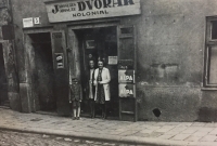 Jaroslav Dvořák´s convenience shop in Jihlava, 1940