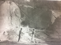 AEC members working in a quarry near Svatá Dobrotivá 