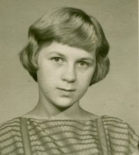 Ilona Zimová aged twelve, 1961