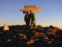 Jiří Miler v roce 2010 na nejvyšší africké hoře Kilimandžáro