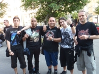 Before Arch Enemy concert in Bratislava