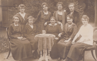 Kalivoda's family comes from Pacov, there is the female half of the family in the photo
