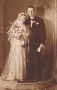 The wedding photo of uncle Bohumil Kalivoda, often mentioned as Bohumír