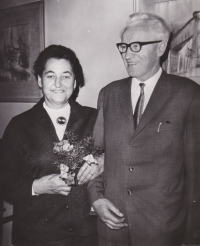 His parents Josef and Růžena Kučera, 1972