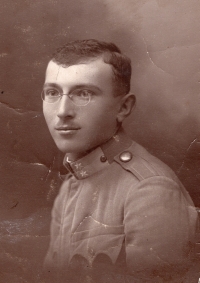 Dědeček pamětníka Arthur Wiener v roce 1917