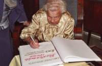 Celebrating the 100th birthday of Anna Pasternák (mother).