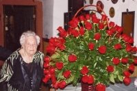 Celebrating the 100th birthday of Anna Pasternáková (Anton's mother).