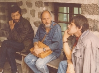 Plovdiv, zprava pamětník, Jaroslav Beneš, neznámý, 1988