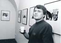 Vernissage in Prague House of Photography in 1995