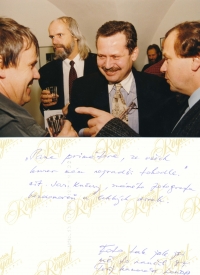 The witness with Mayor Jan Kasl and Jaroslav Kučera, second half of the 1990s