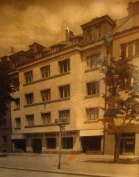A nationalized tenement house in Hradec Králové, given back to the family in restitution after 1989