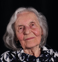 Eugenie Točíková, filming for the Memory of Nations, Jihlava, April 2022