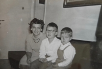 Mother, Jan, a three years older  brother, Michal