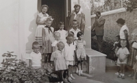 Czechoslovak children in Greece, Michal on the right